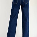 Blue jeans on a white background