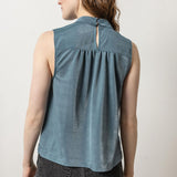 Sparkle Sleeveless Mock Neck