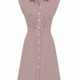 Striped sleeveless dress on a white background