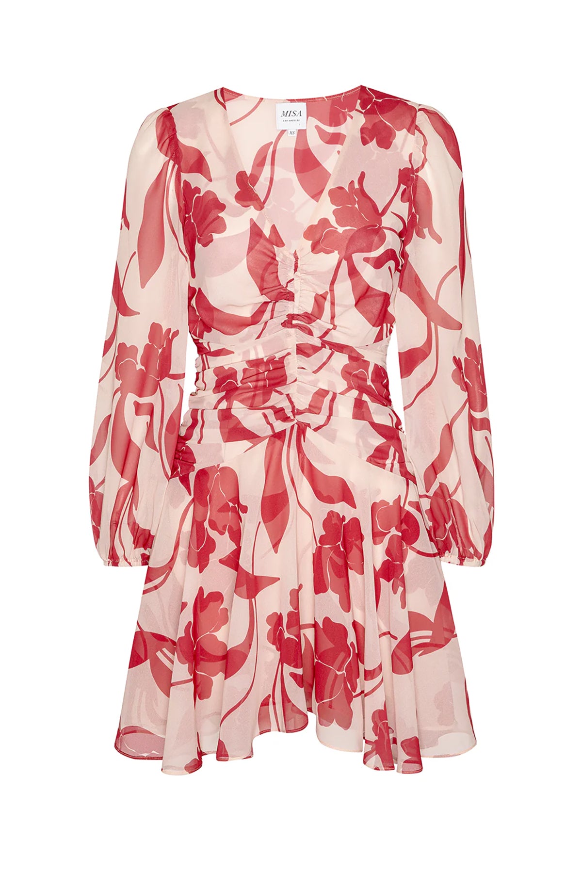 Floral printed dress with a relaxed, flowing shape