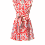 floral mini dress on white background 