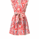 floral mini dress on white background 