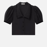 The Velvet Trim Sailor Blouse