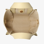 Beige diaper with a white background