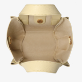 Beige diaper with a white background