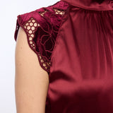 Rachel Velvet Lace Halter Blouse