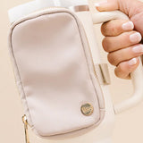 Tumbler Fanny Pack, Beige