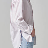 Kayla Shirt - Rasberry Stripe
