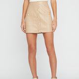 Truman Mini Skirt With Snaps