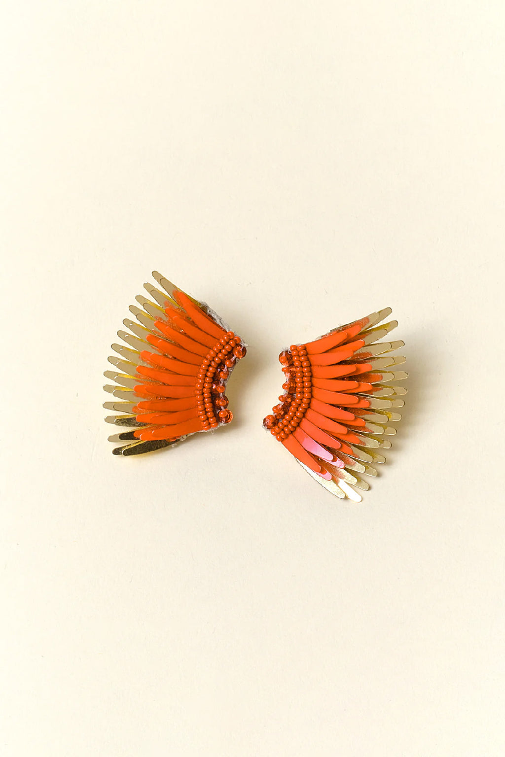 Mini Madeline Earring - Orange/Gold