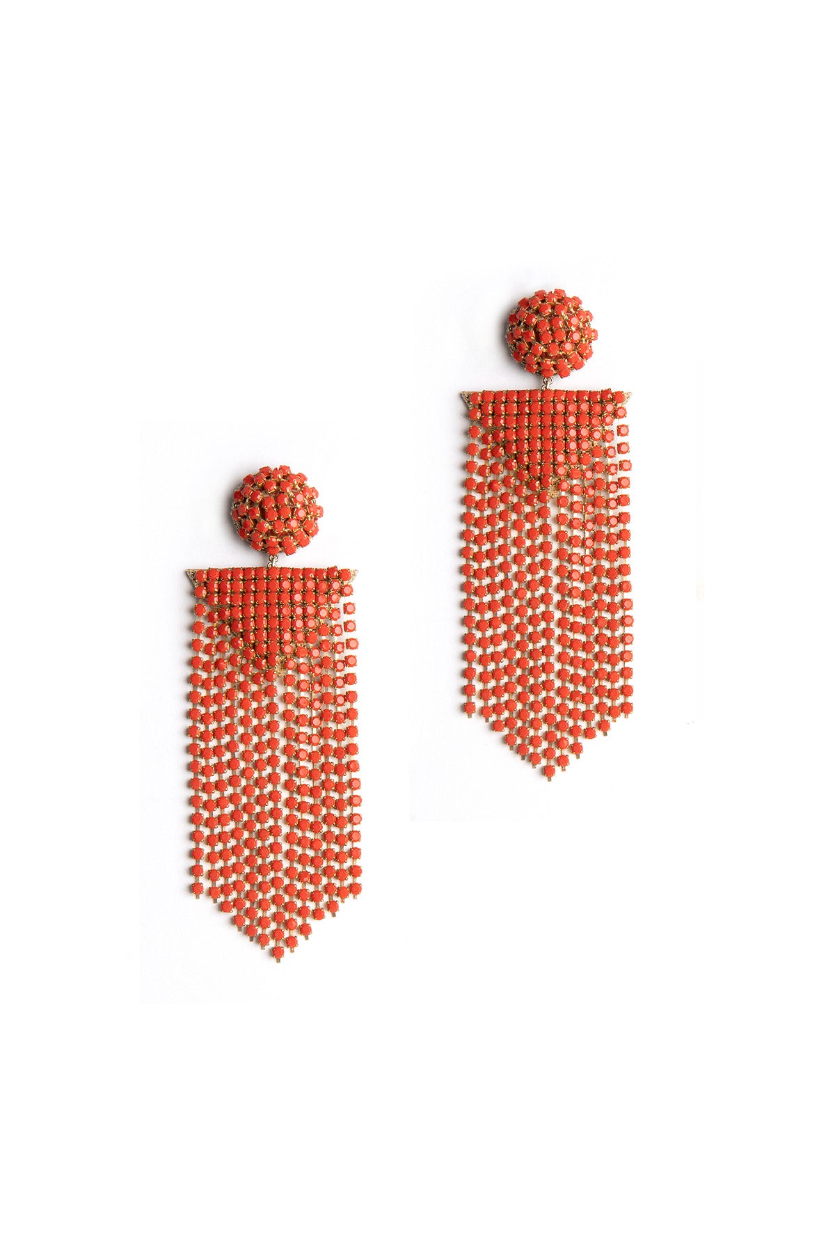 Fanning Earring - Coral