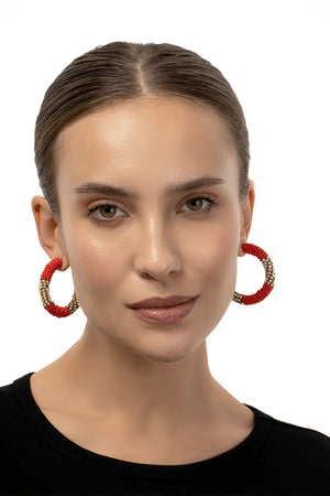 Lana Earrings- Red