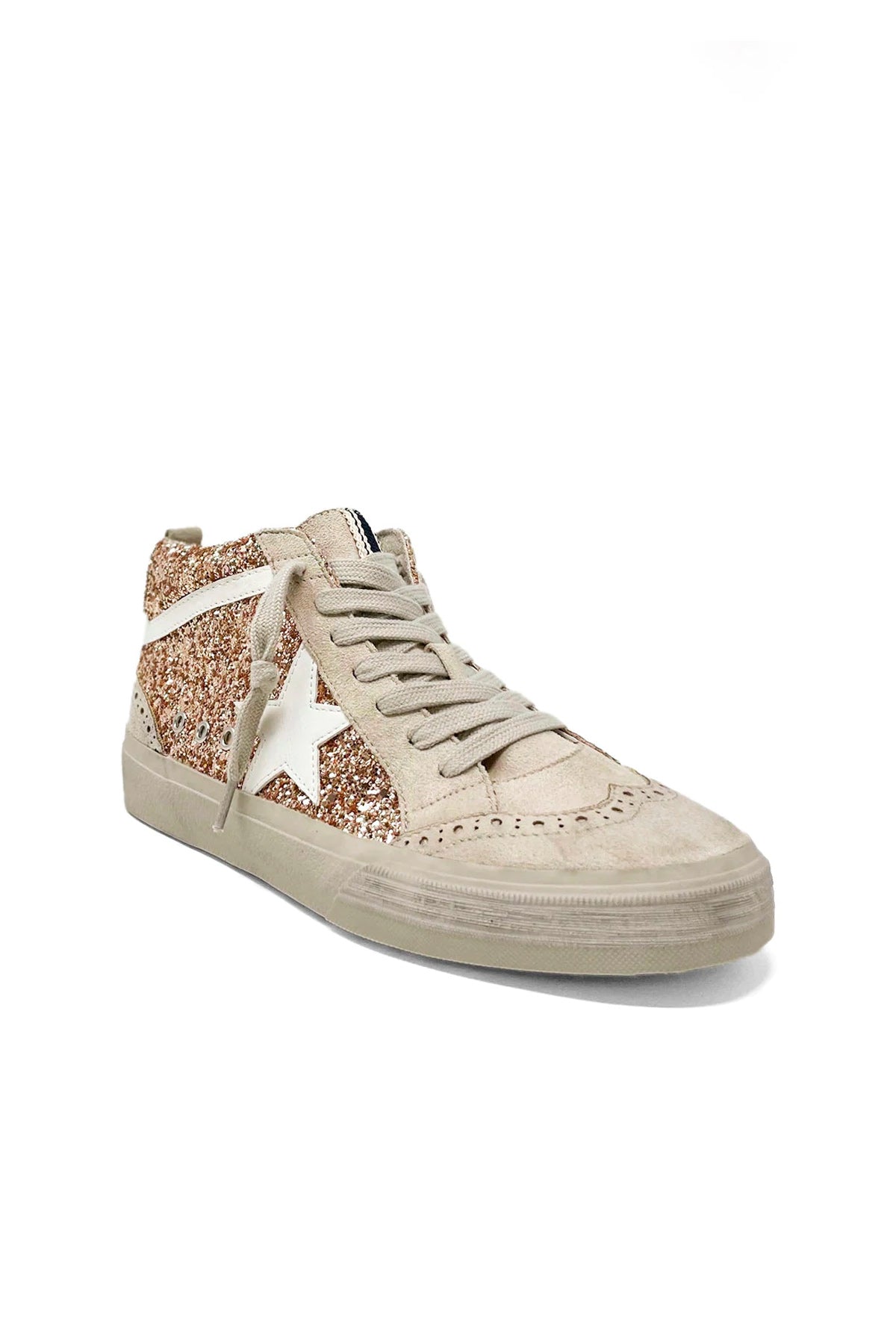 Billy finger Valg Rina High Top Sneaker - Rose Gold – French Cuff Boutique