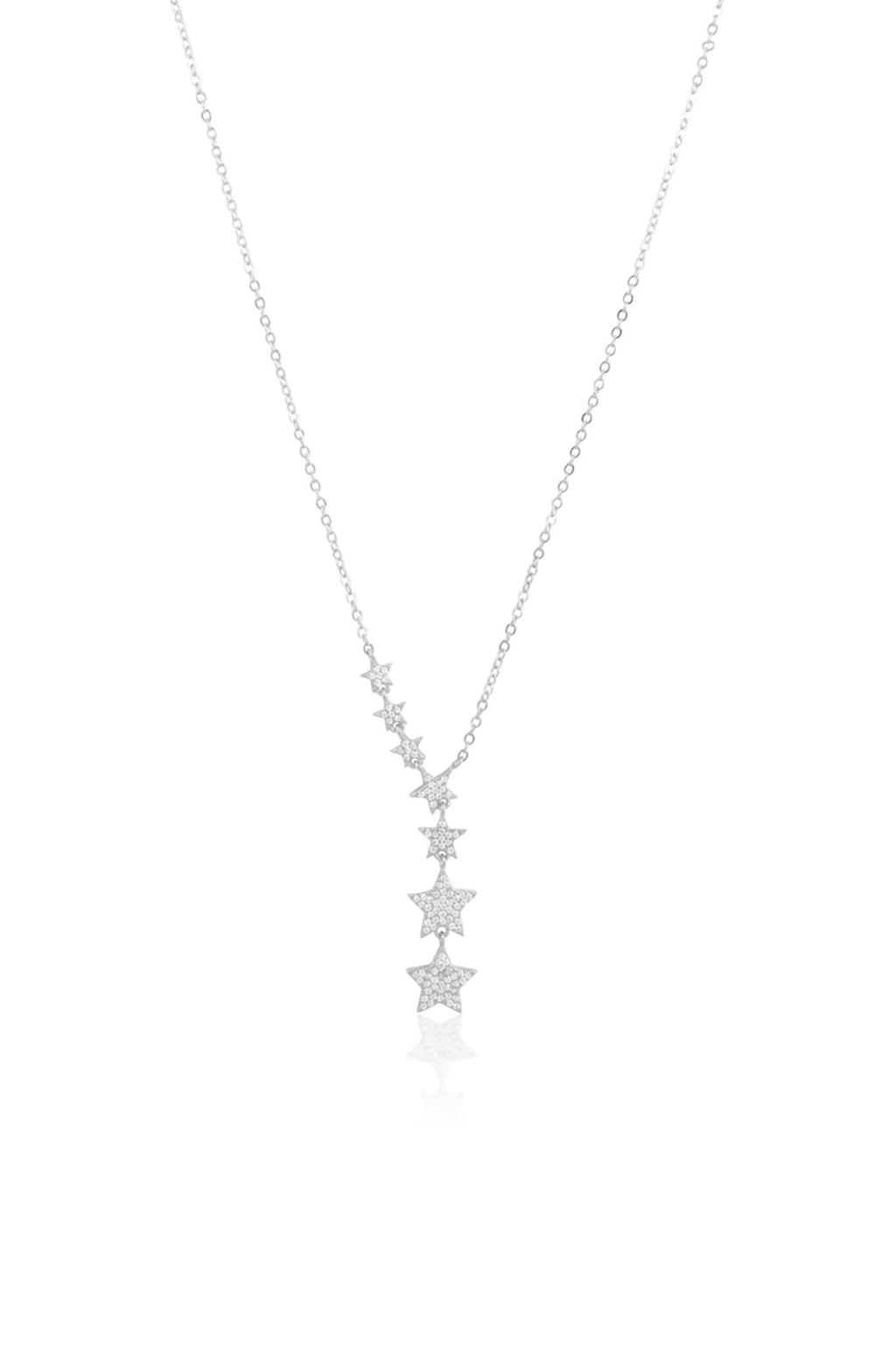 Pave Star Lariat Necklace
