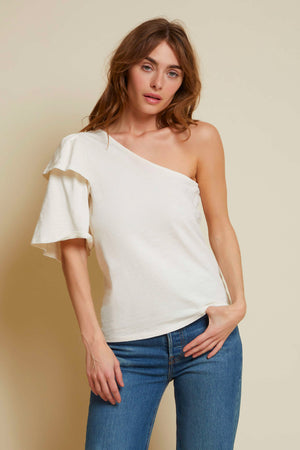 Lida One Shoulder Party Tee