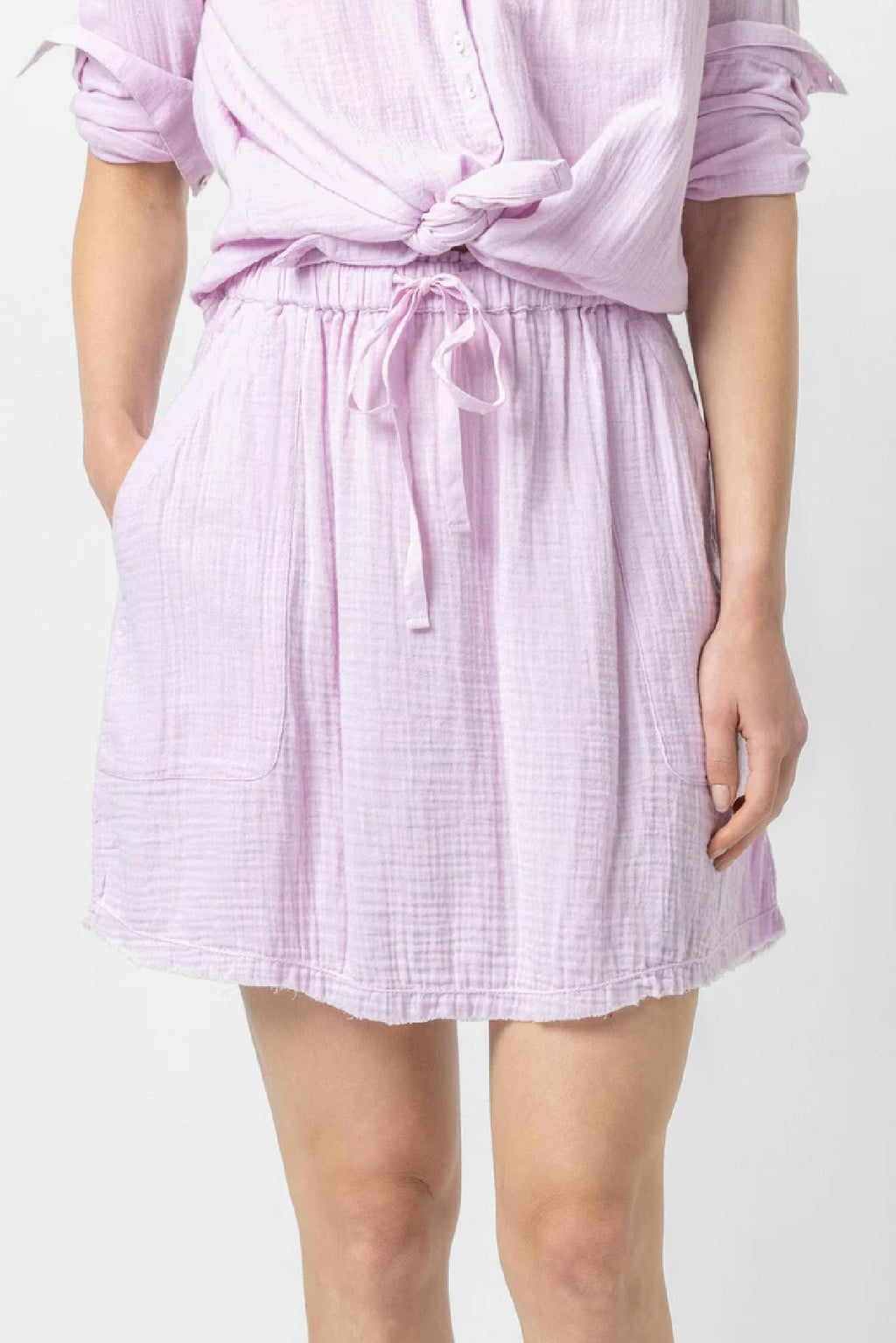 Short Skirt with Pockets - Orchid
